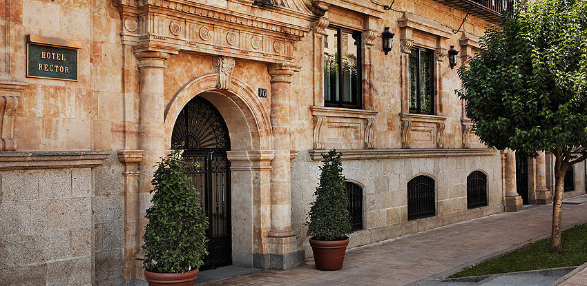 Hotel Rector Salamanka Exteriér fotografie The entrance of the hotel